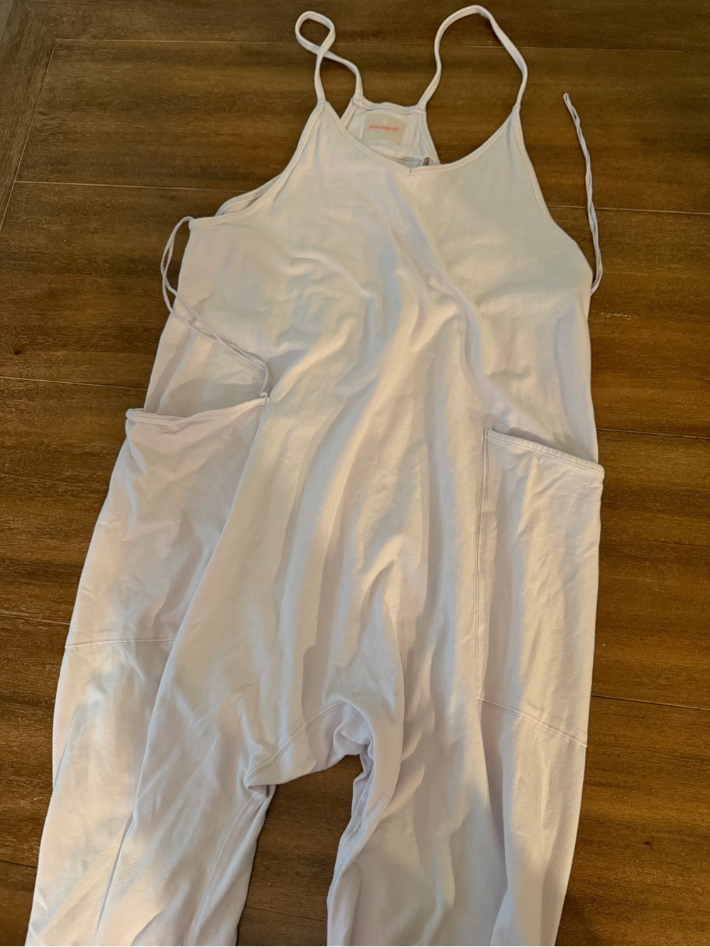 Free People Light Pink One-Piece Romper with Pockets